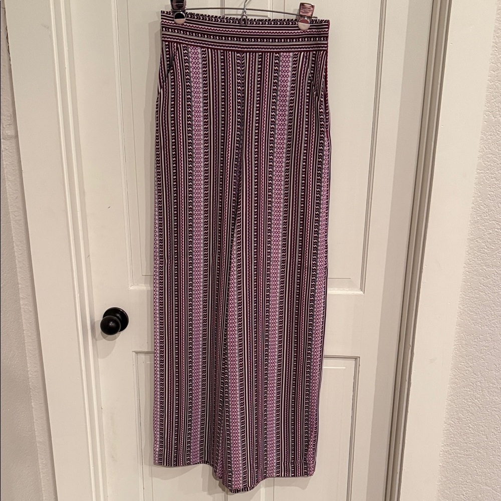 1. State Purple Striped Wide Leg Pants